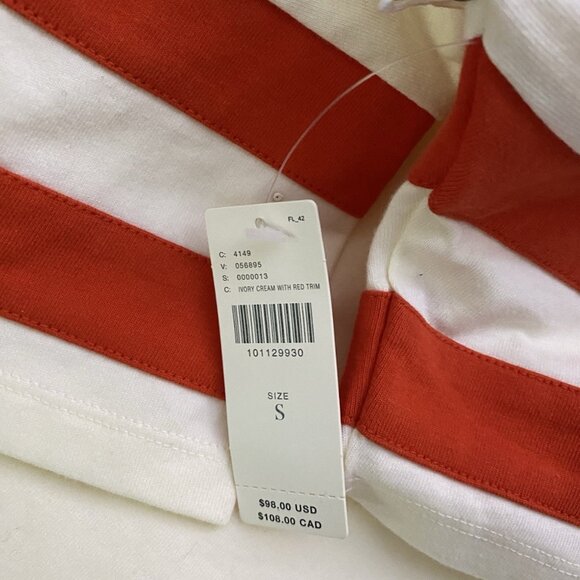 Anthropologie Daily Practice Graphic T-Shirt Midi Dress SIZE S ivory new - Picture 2 of 5